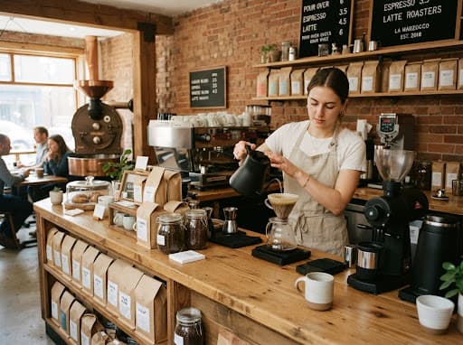 Beispielbild einer Kaffeerösterei